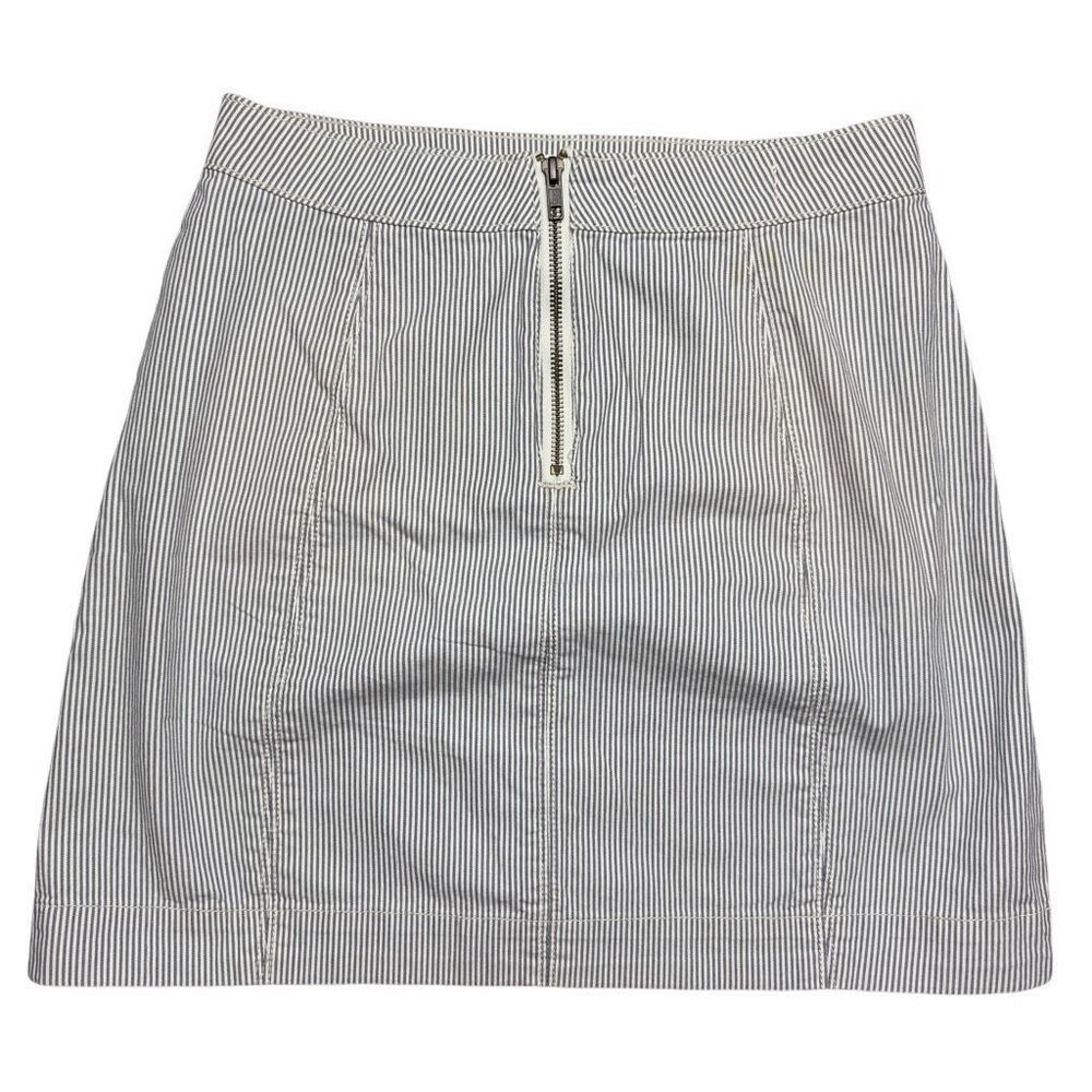Title: Anthropologie Pilcro High-Waisted Zip Front Striped Mini Skirt Size 0